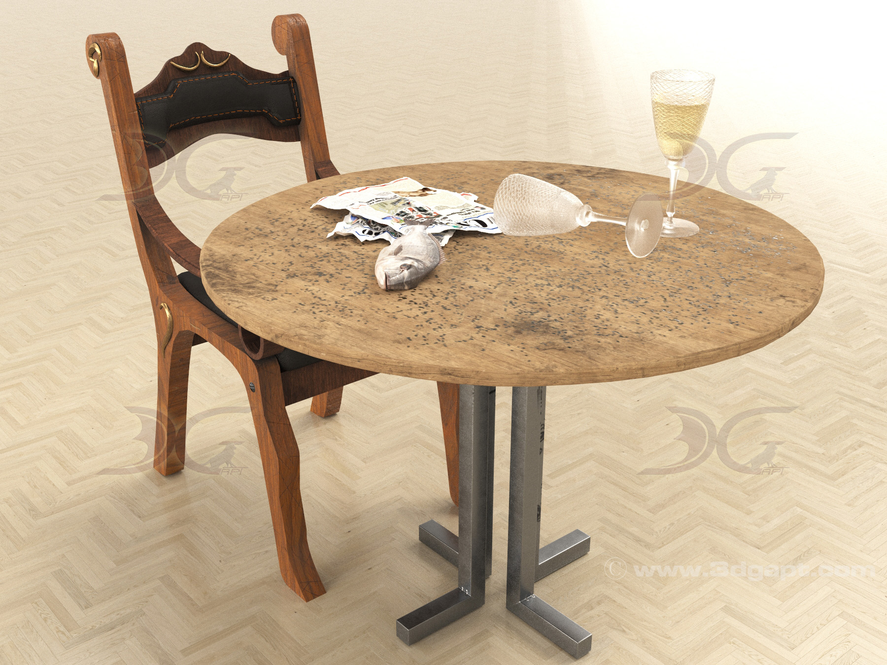 Table and chairs - used - 12
