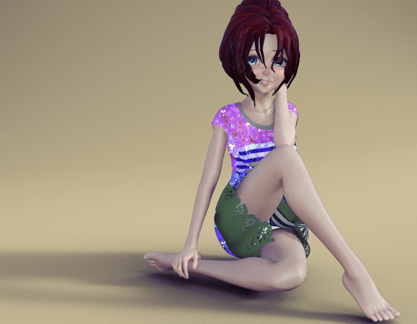 3D  characters - Anime girl 2