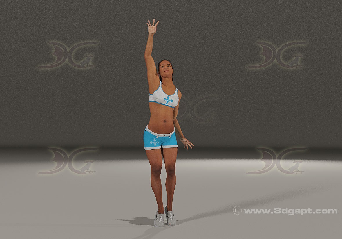 3D  characters - Fitness girl 4
