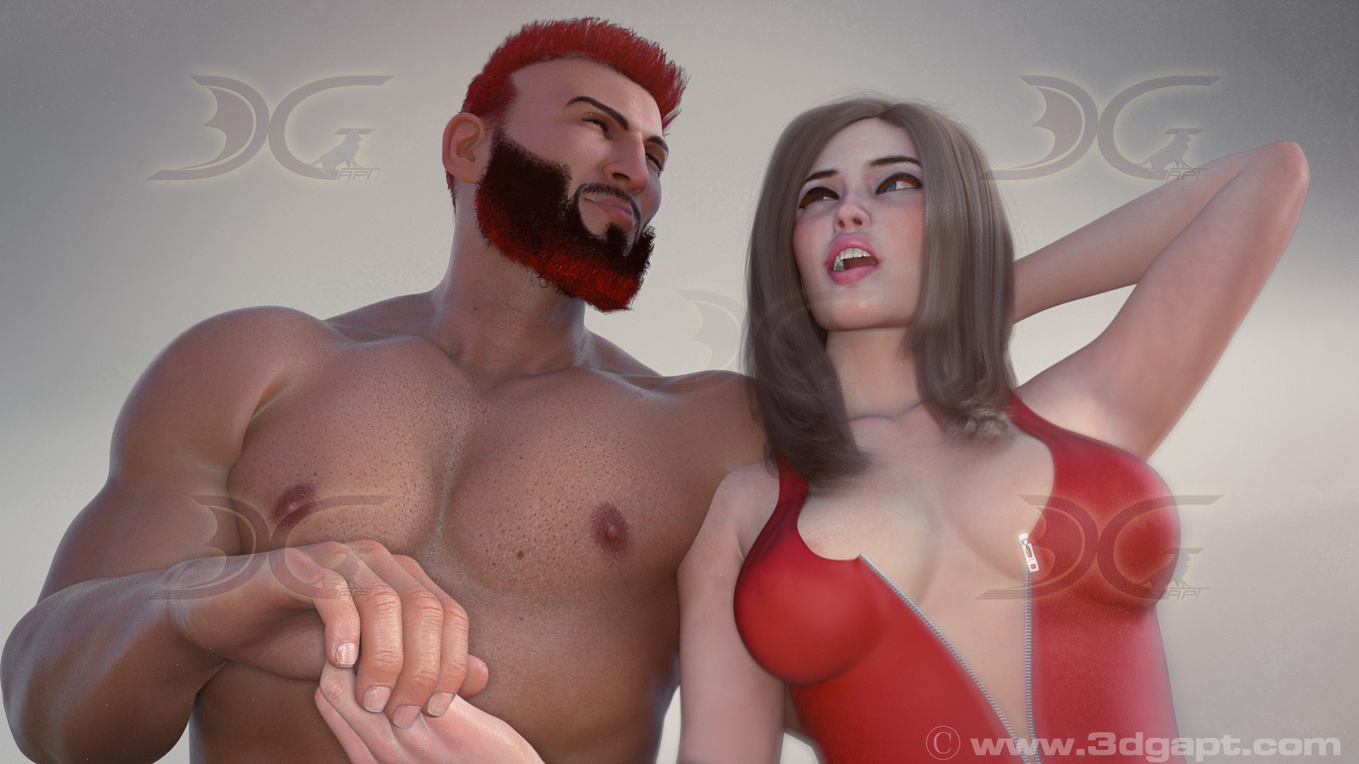 3d Characters man-woman images for book cover7