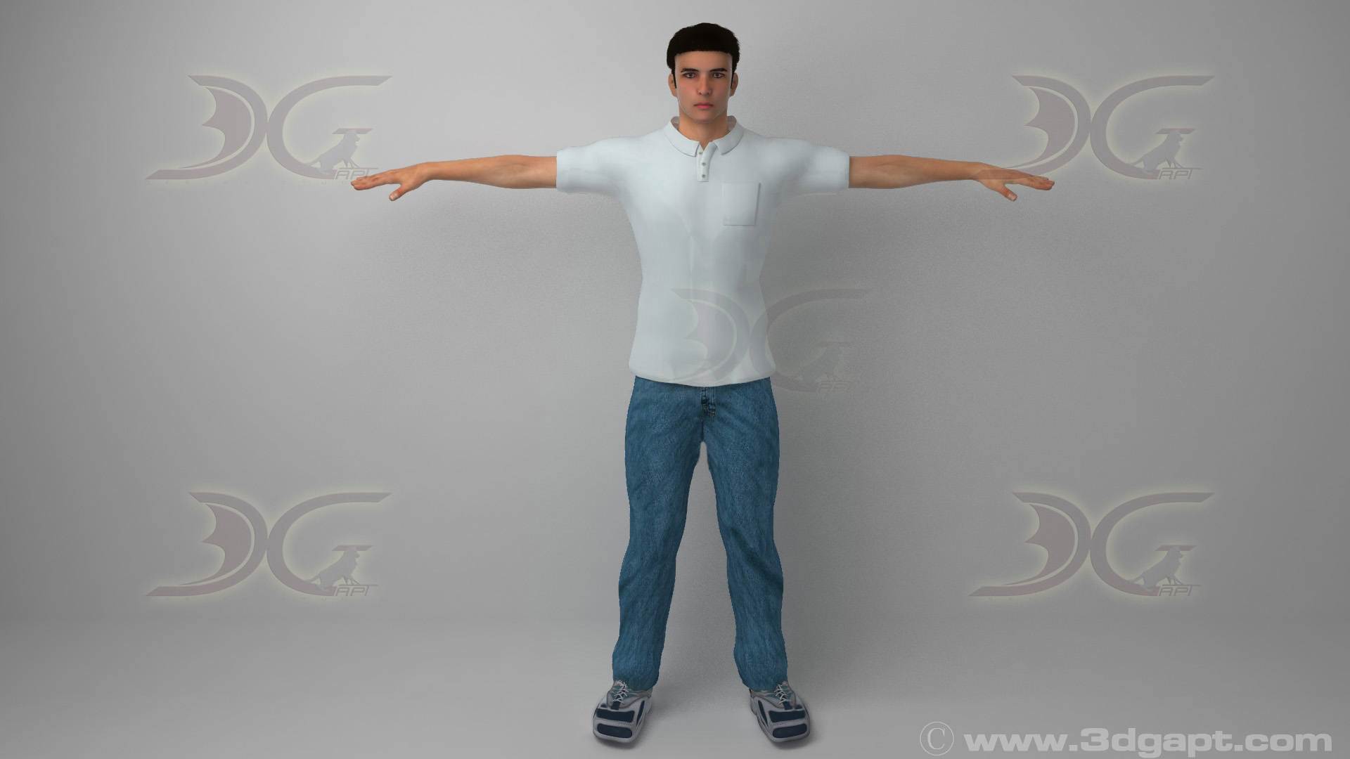 3D characters - Young man