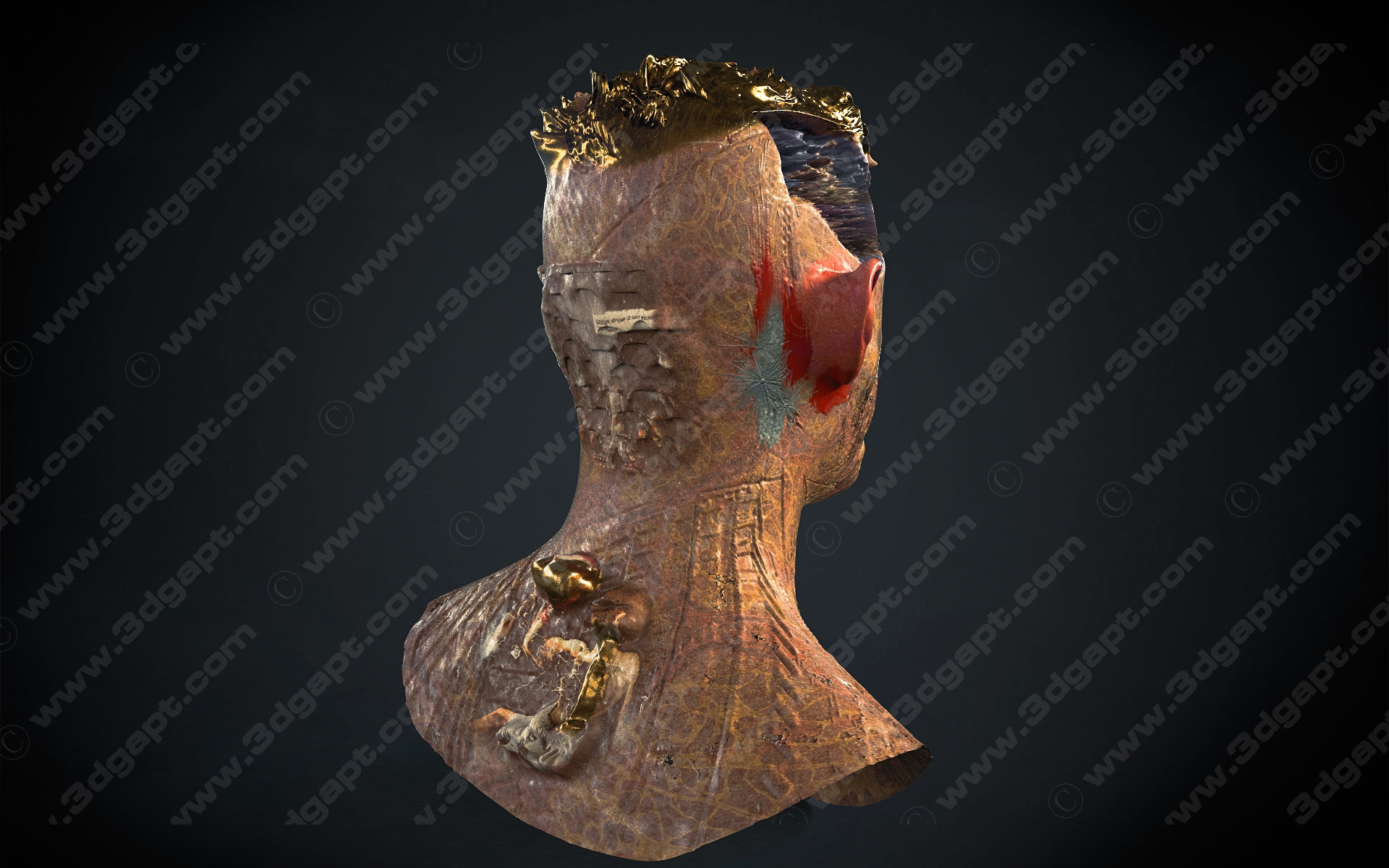 3D  characters - monster_ugly_face 1