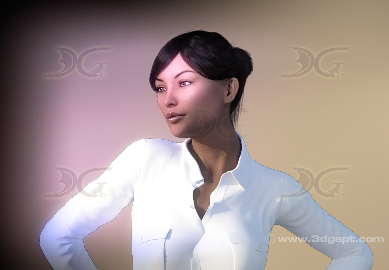 3D  characters - Interesting woman 6