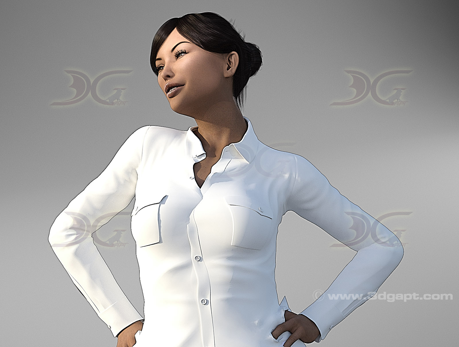 3D  characters - Interesting woman 7