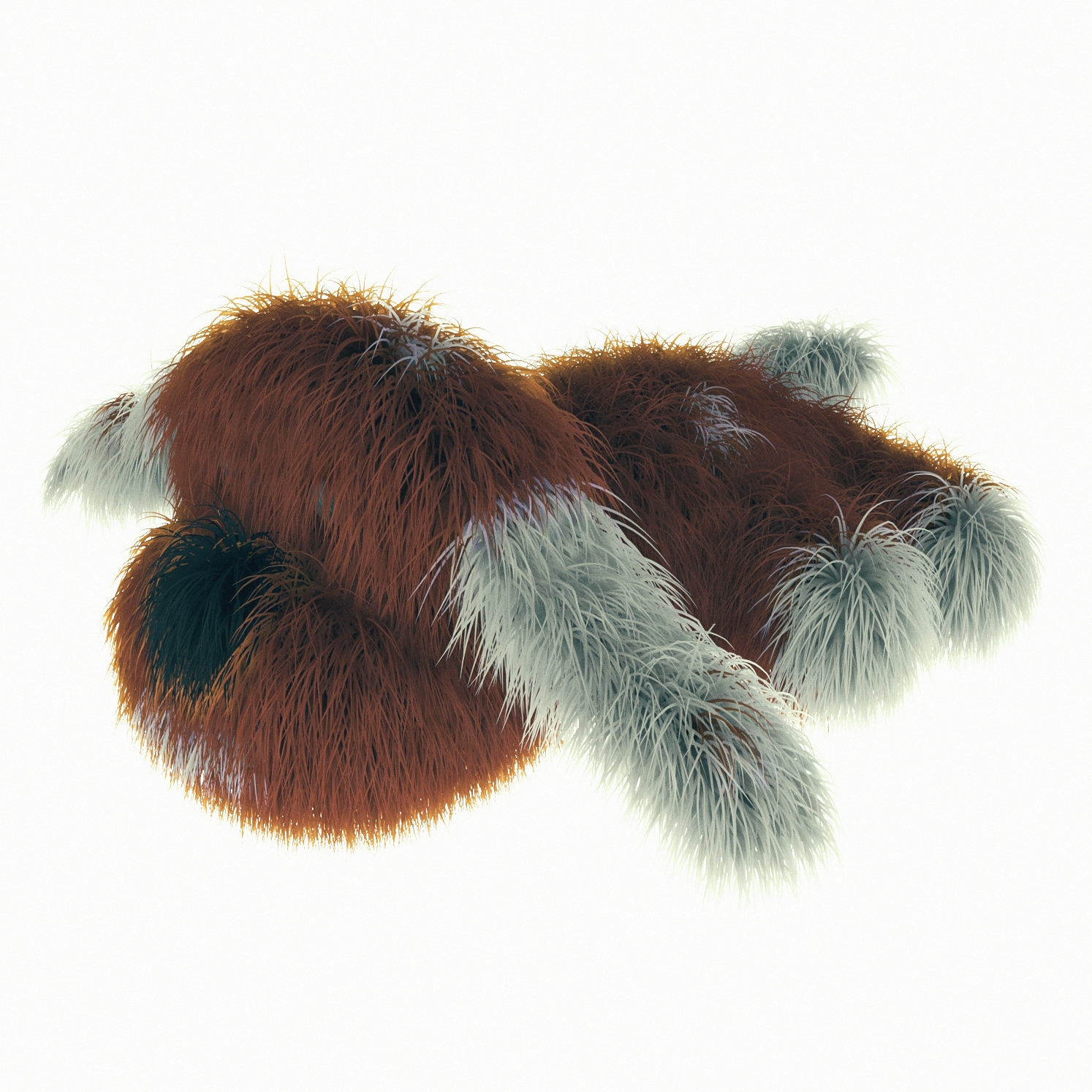 3d objects Pluffy dog 001