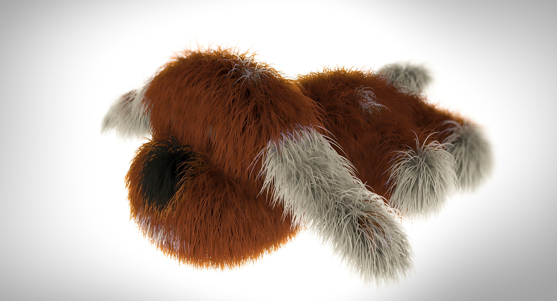 3d objects Pluffy dog 002
