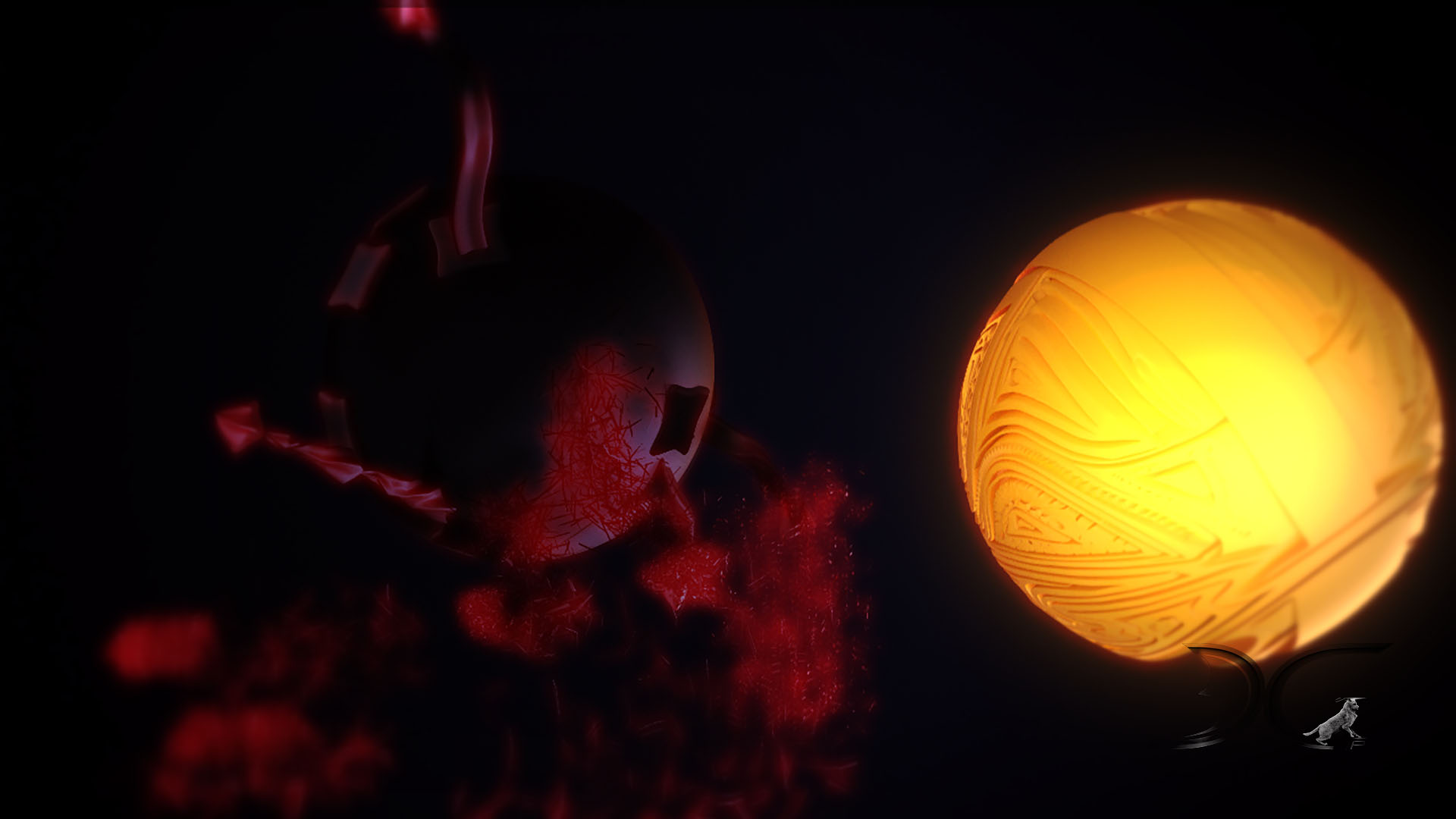 3d_objects_Virus_and_spheres_43