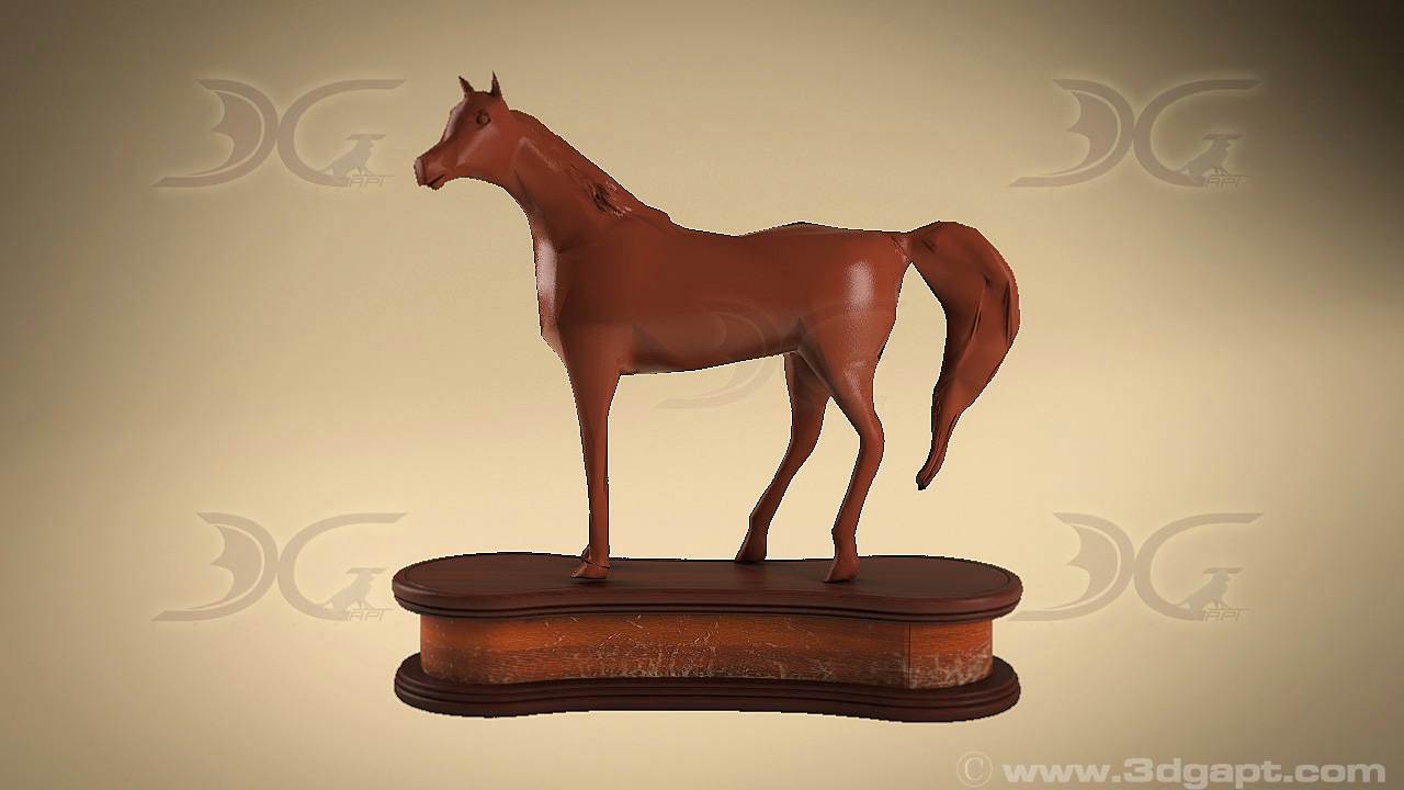 3d objects sculptures horse statue1