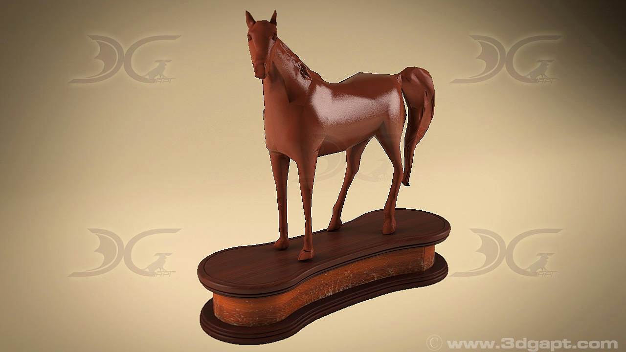3d objects sculptures horse statue2