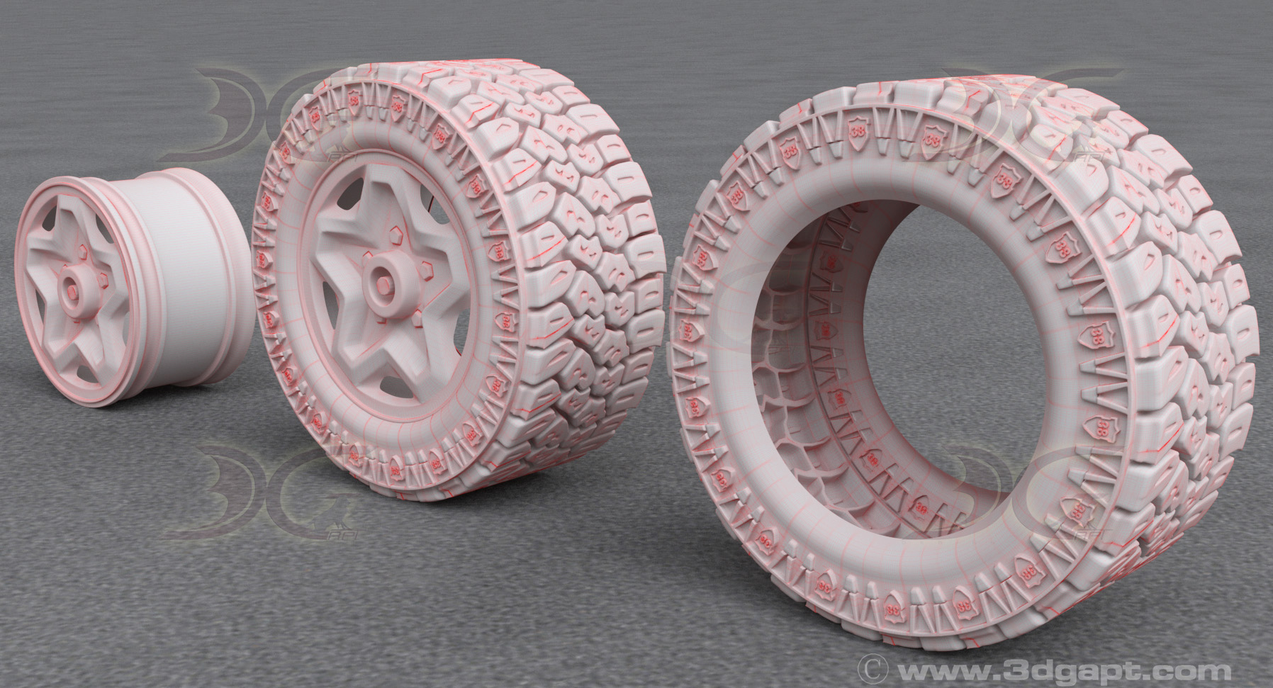 3d objects tyre024