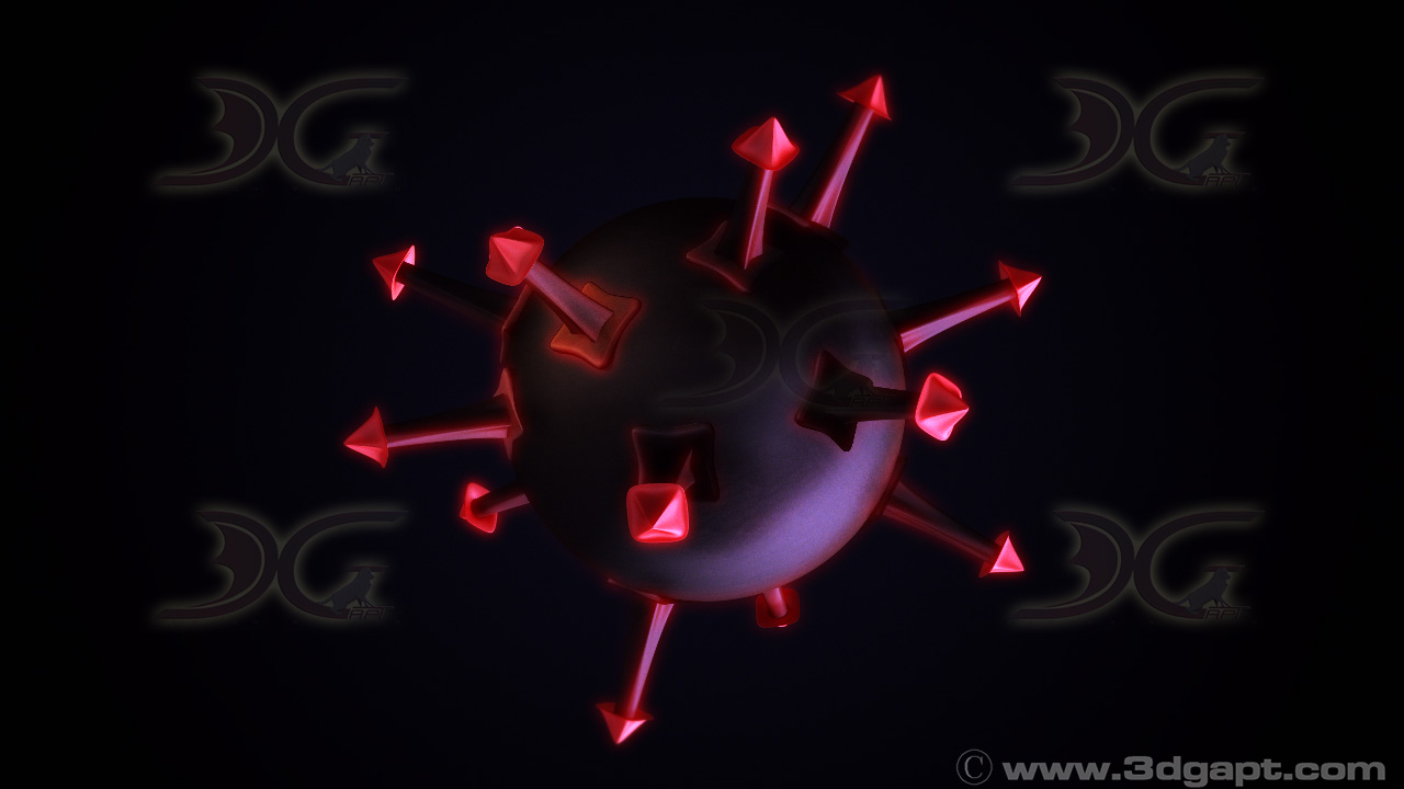 Virus and spheres10