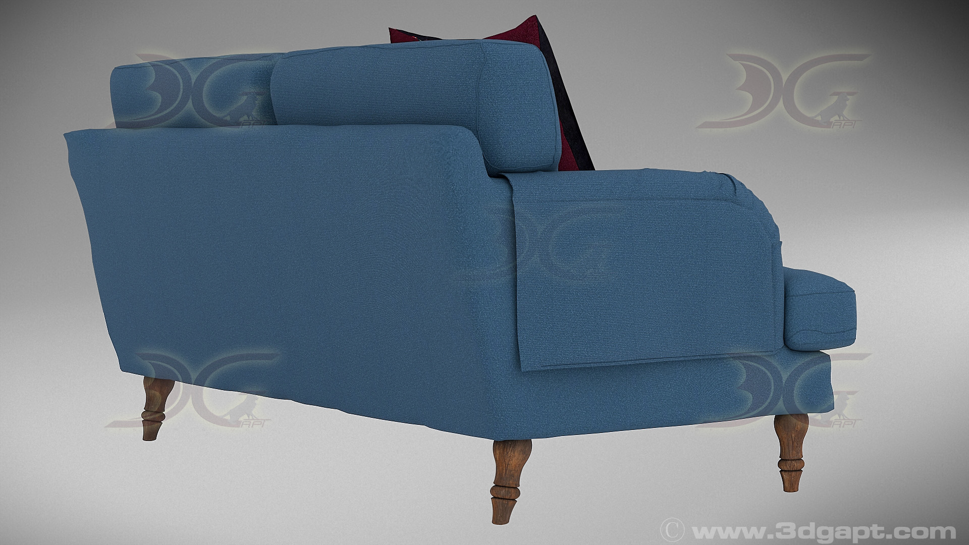 architecture furniture sofa loveseat002