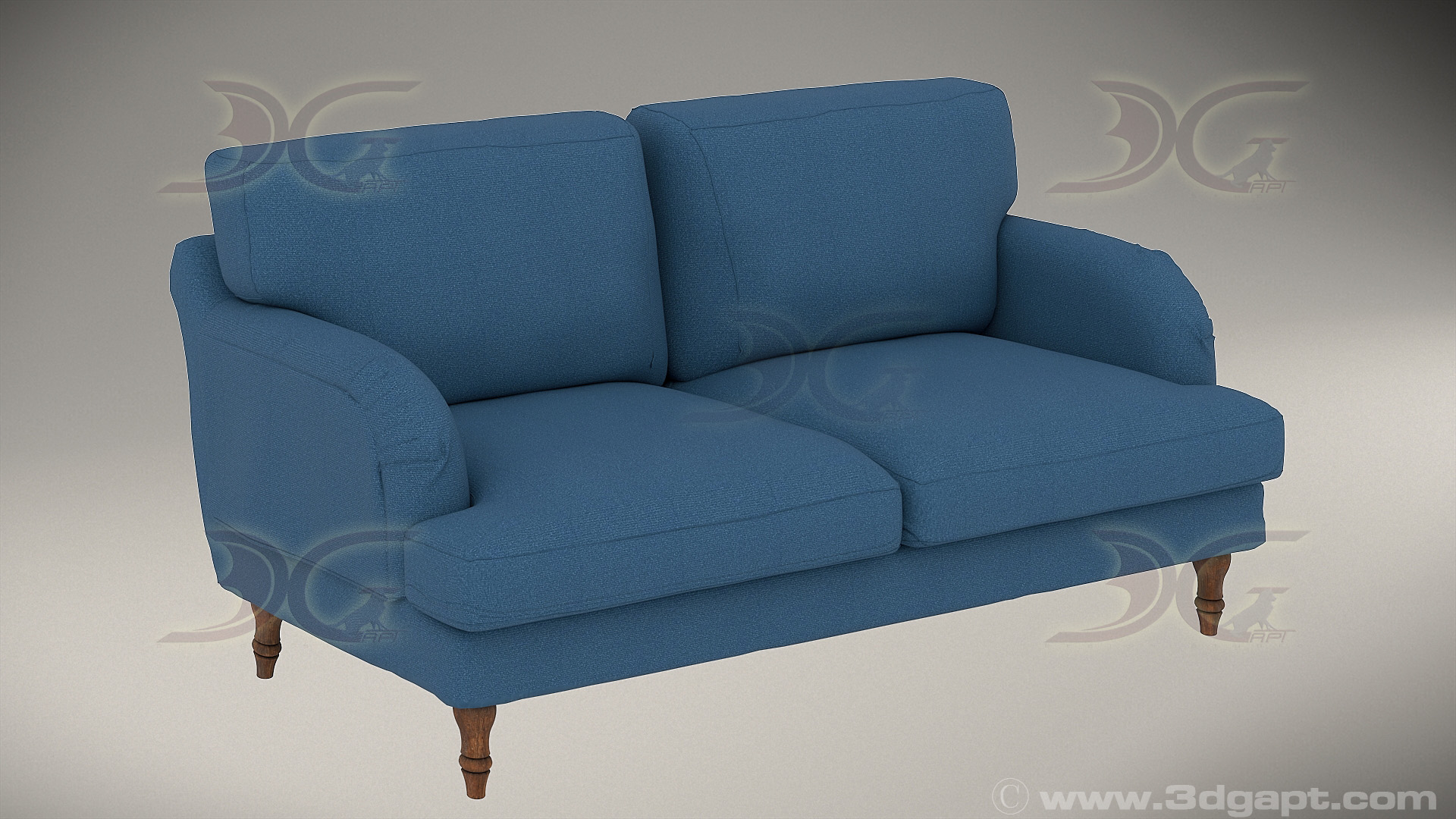 architecture furniture sofa loveseat004