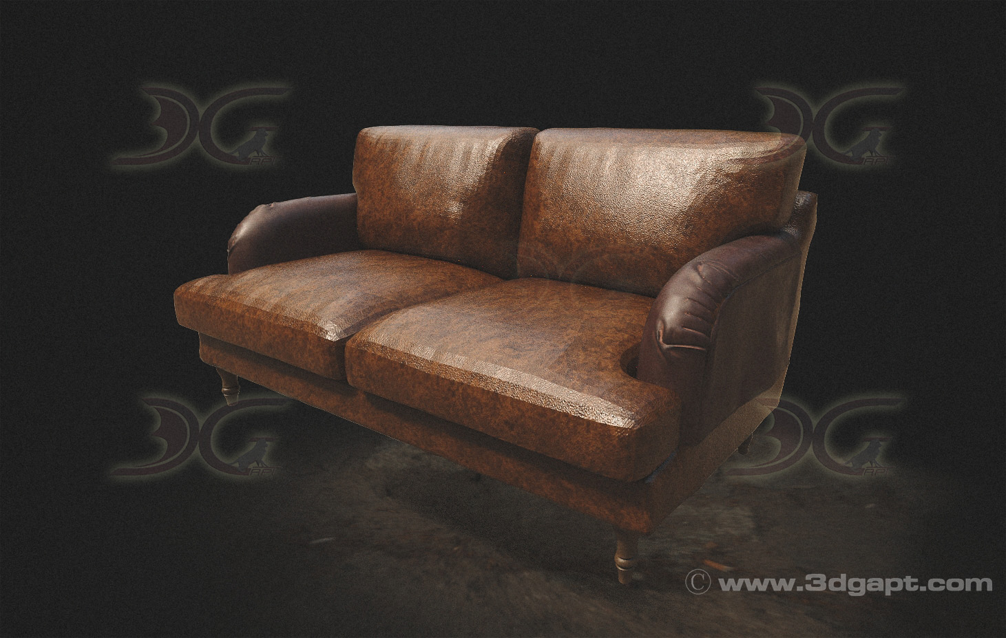 architecture furniture sofa loveseat006