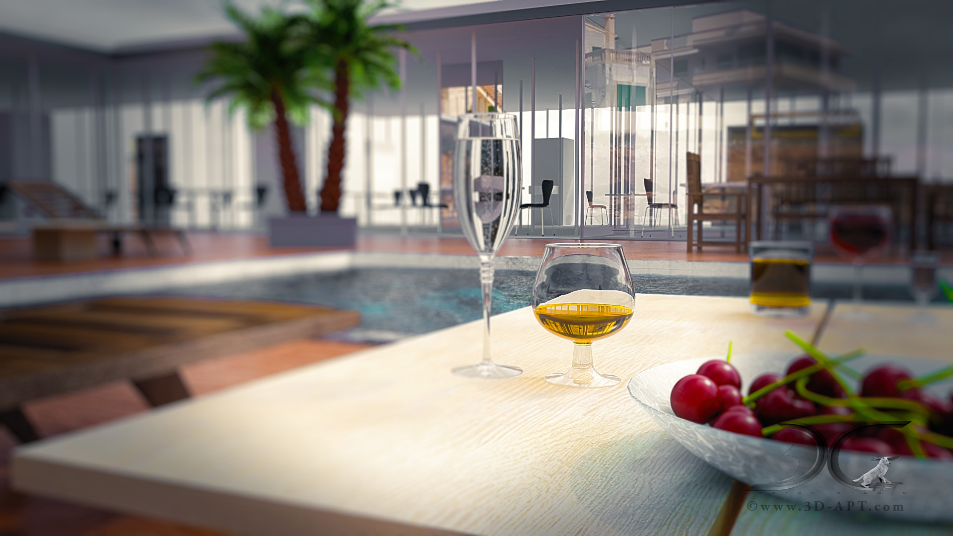 architecture_interior_ Pool_with_3d_ turtles_30