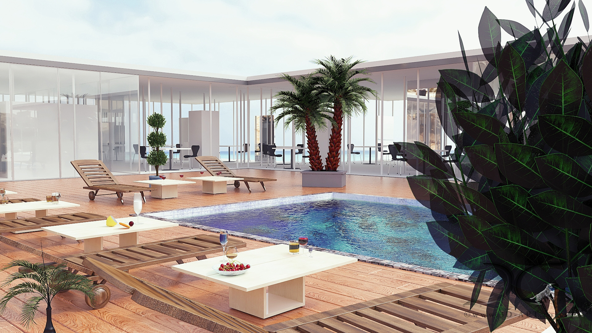 architecture_interior_ Pool_with_3d_ turtles_31