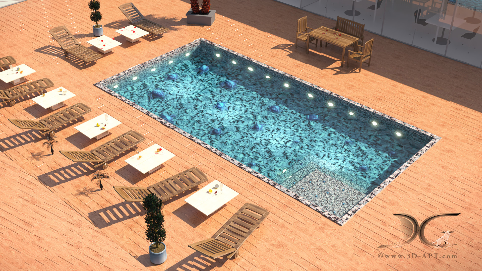 architecture_interior_ Pool_with_3d_ turtles_40