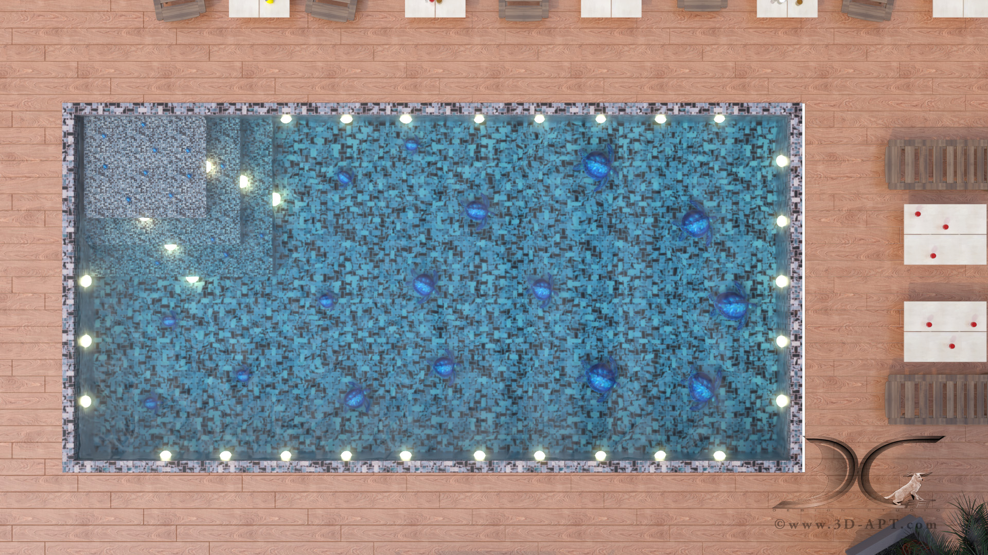 architecture_interior_ Pool_with_3d_ turtles_52