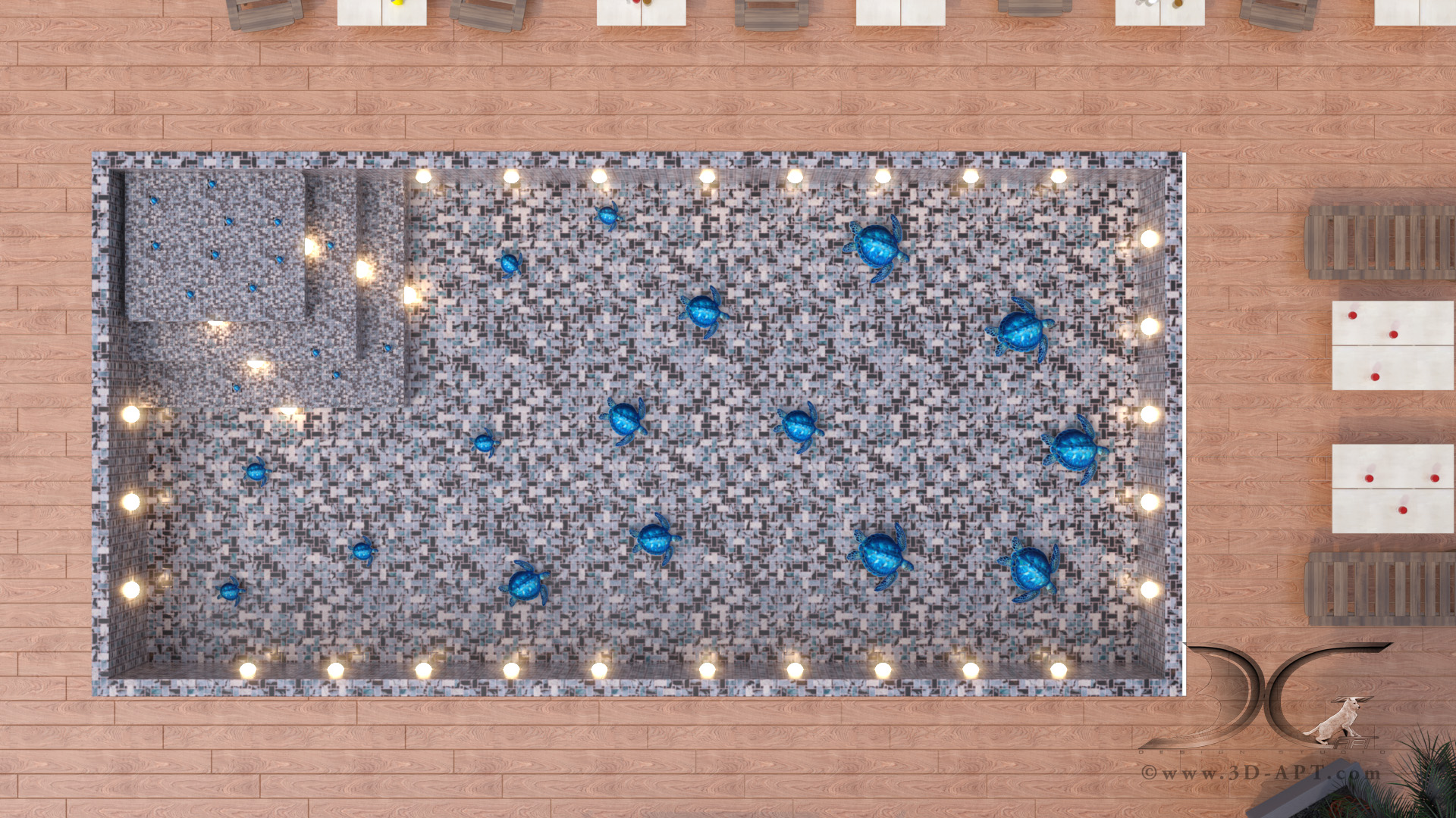 architecture_interior_ Pool_with_3d_ turtles_53