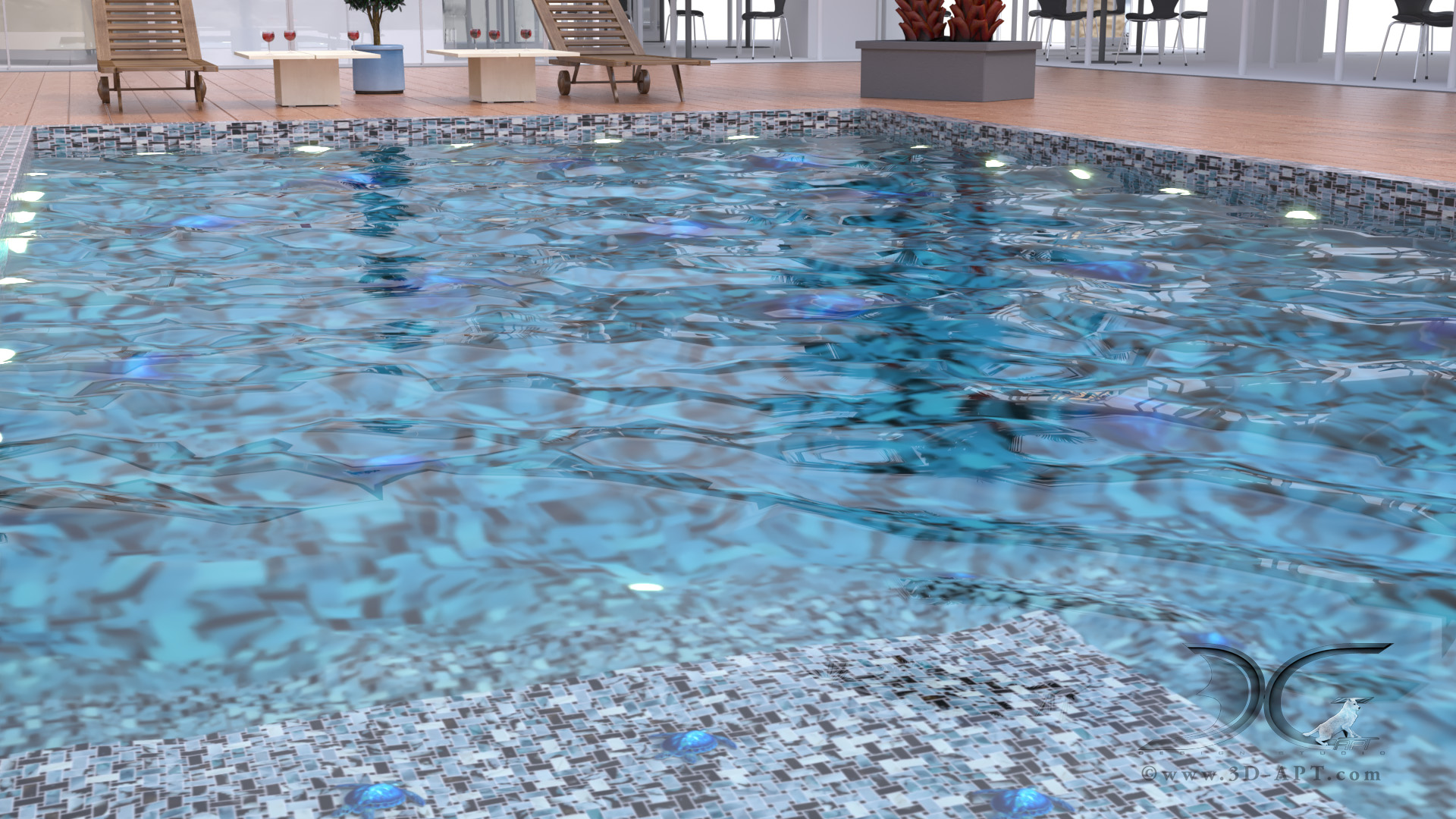 architecture_interior_ Pool_with_3d_ turtles_54