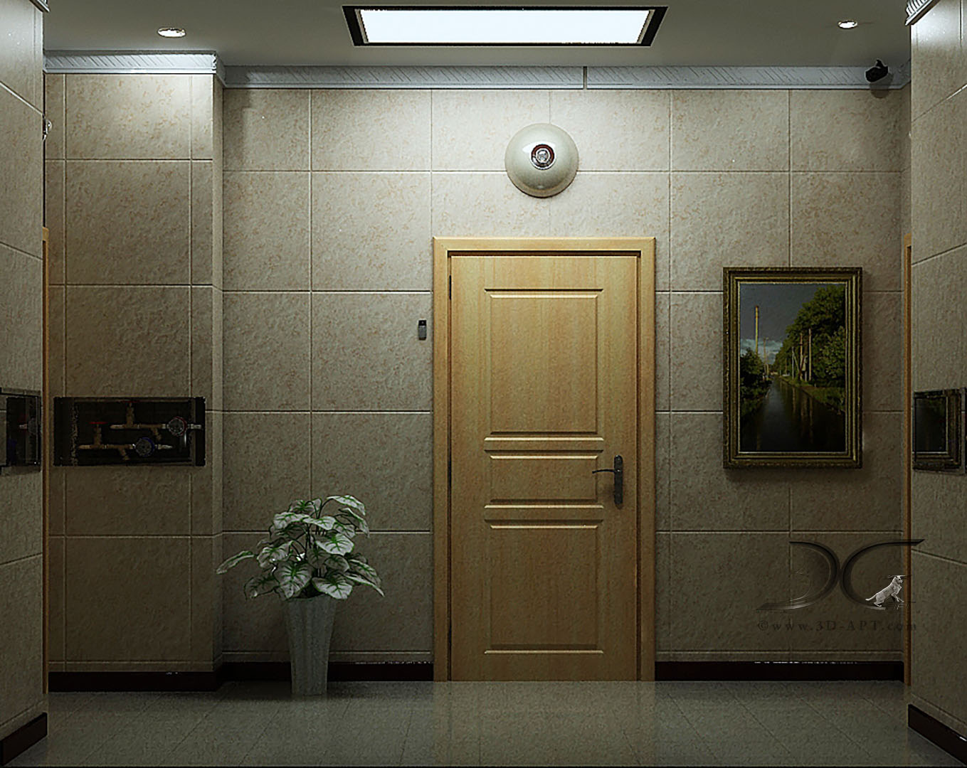 architecture_interior_2_room_ flat_Stairway_26