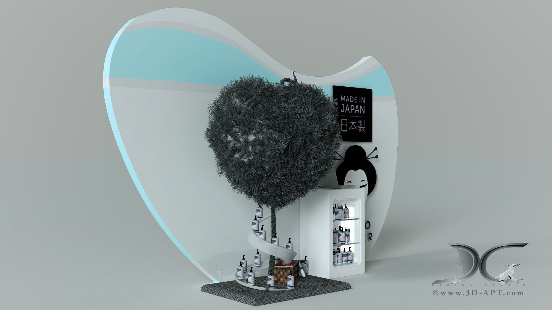architecture_interior_Japanese_style_stand_for_exhibition_A_25