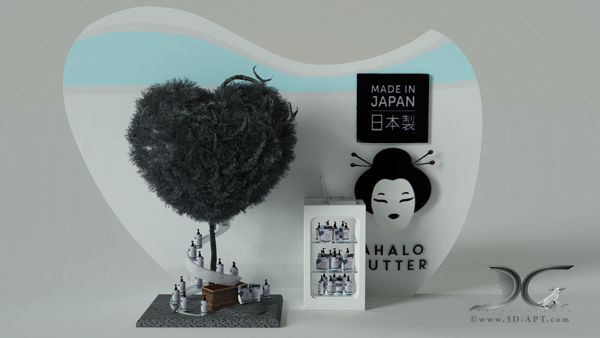 architecture_interior_Japanese_style_stand_for_exhibition_A_26