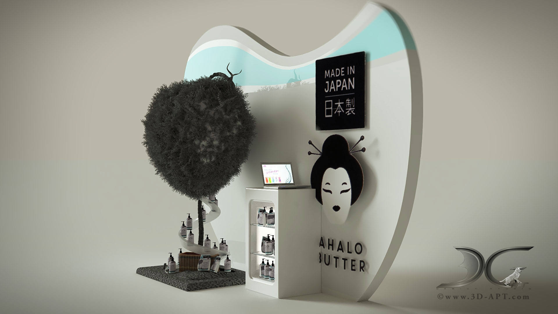 architecture_interior_Japanese_style_stand_for_exhibition_A_27