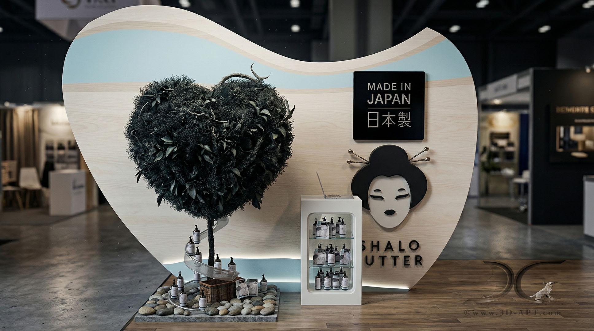 architecture_interior_Japanese_style_stand_for_exhibition_A_28