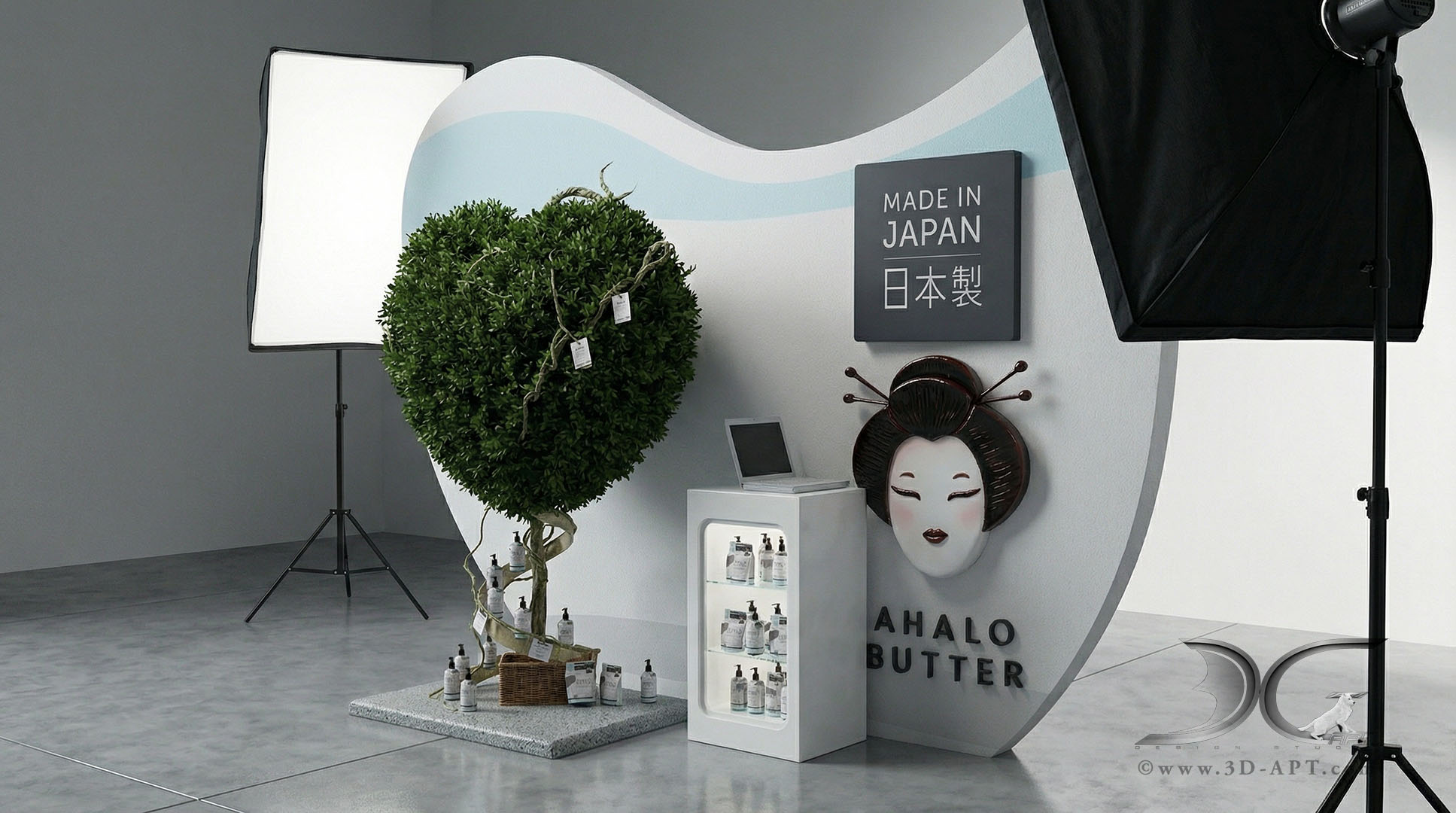 architecture_interior_Japanese_style_stand_for_exhibition_A_34