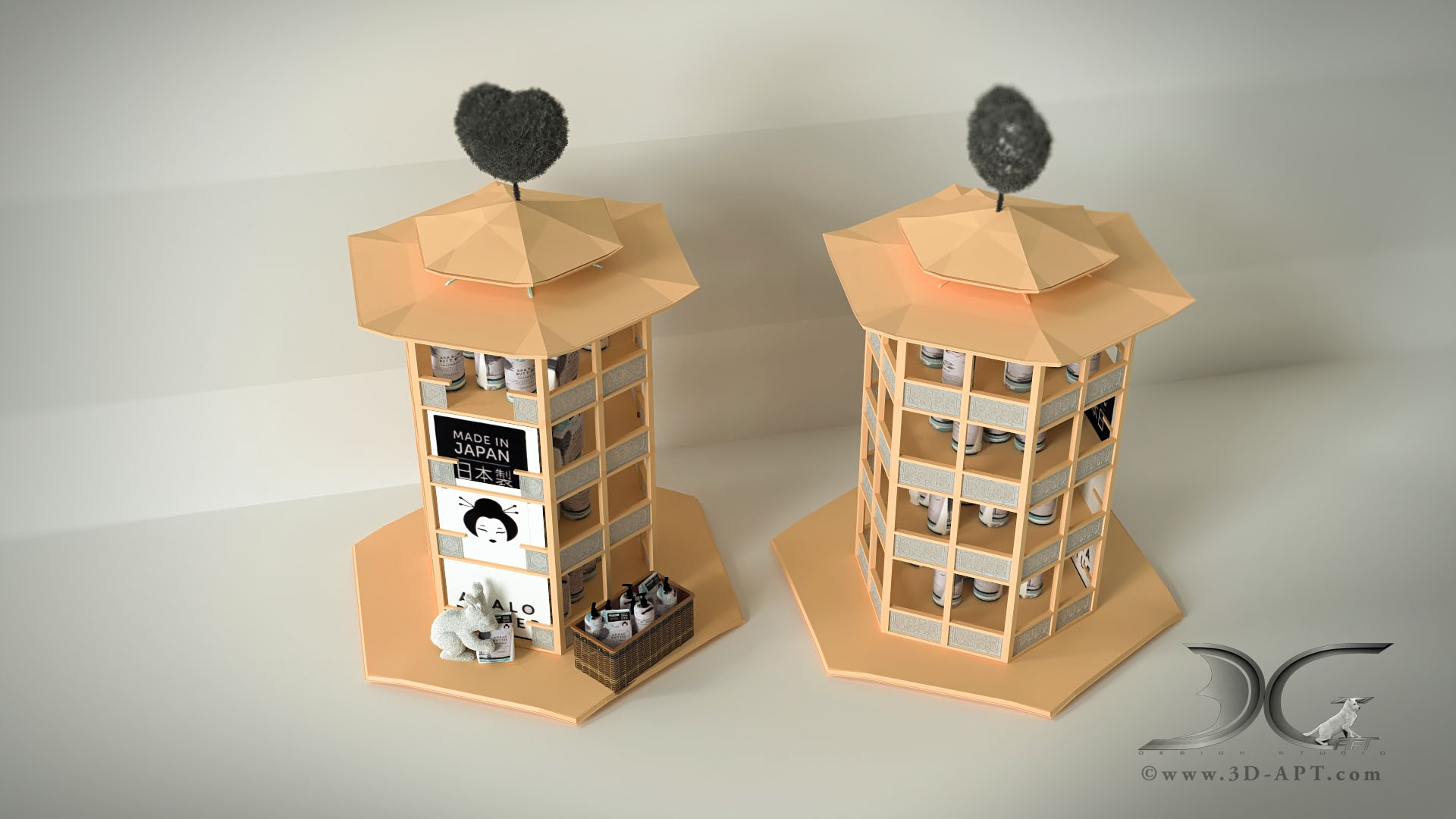 architecture_interior_Japanese_style_stand_for_exhibition_B_29