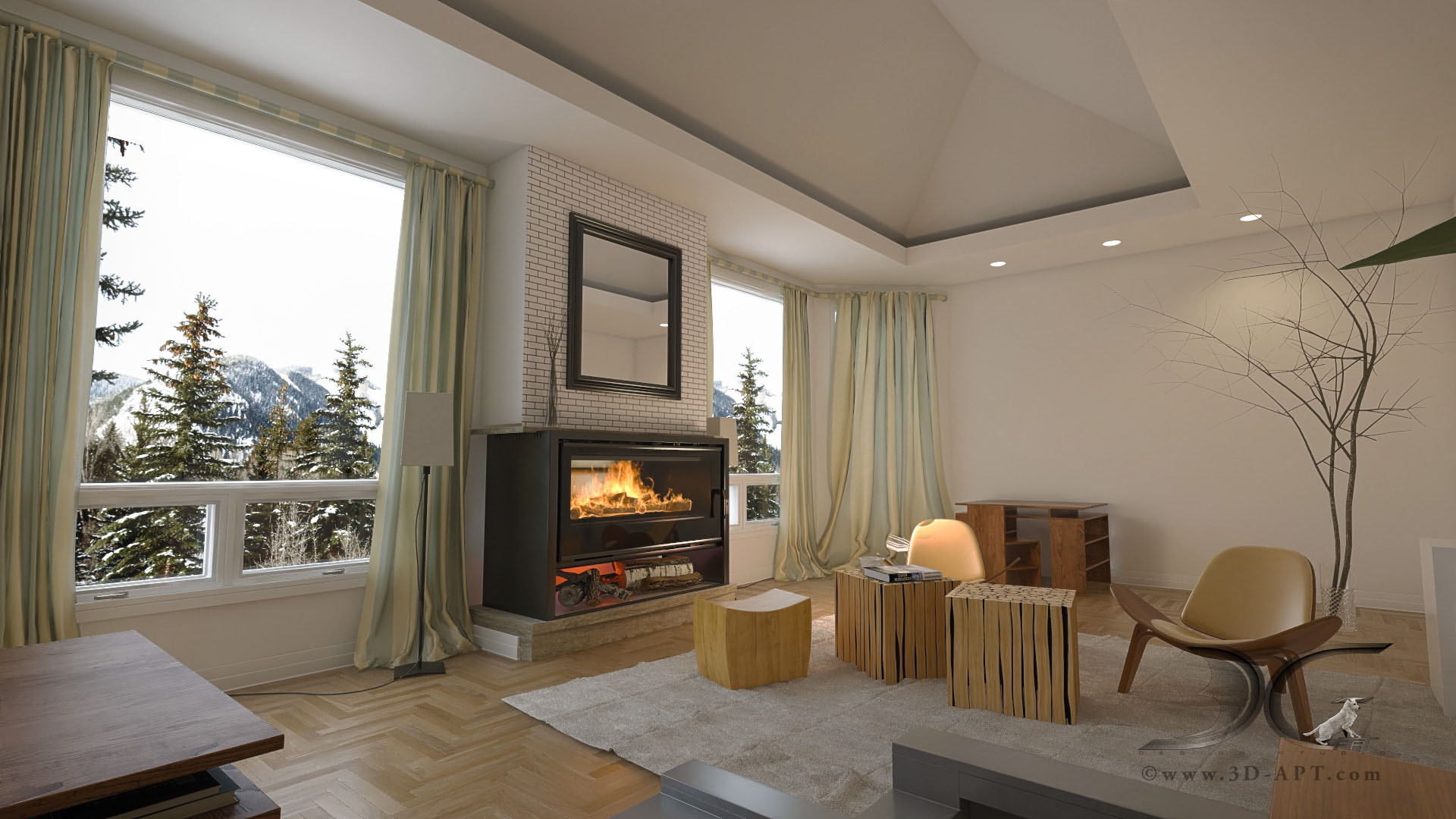 architecture_interior_dining_room_ fireplace_39