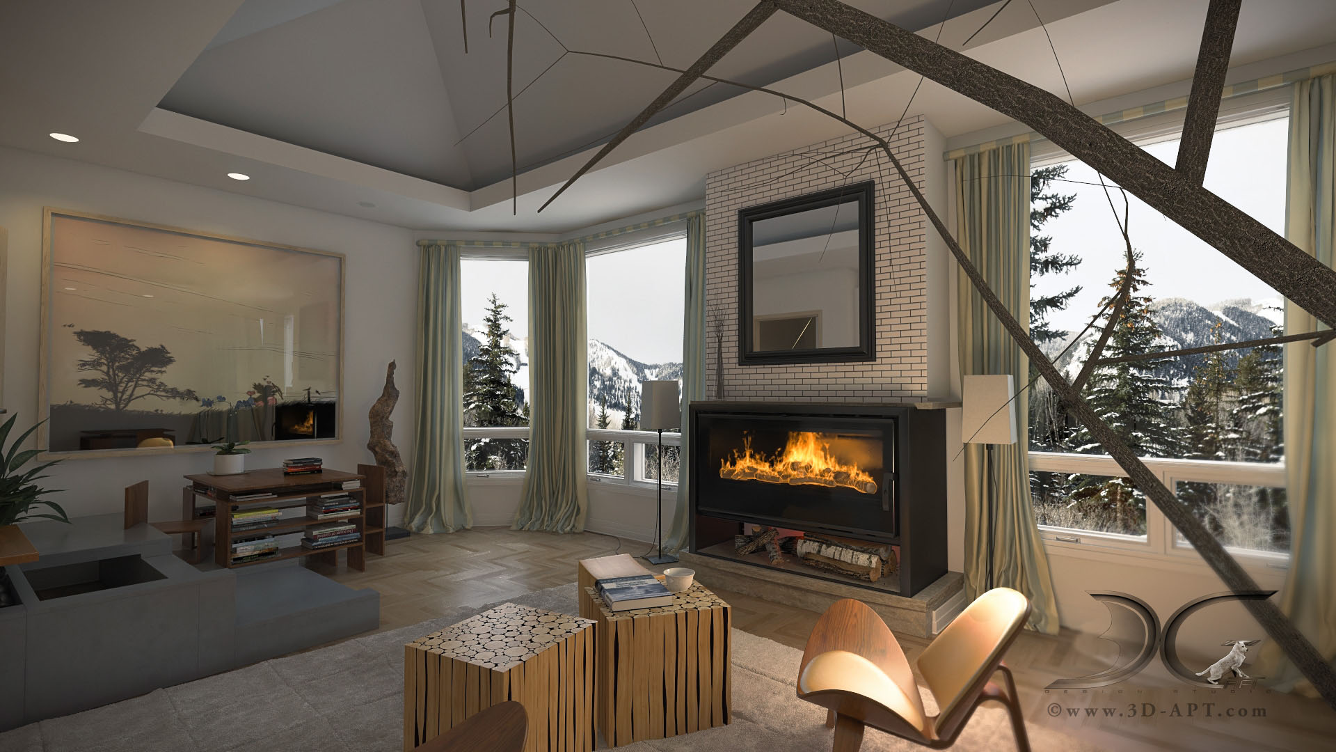 architecture_interior_dining_room_ fireplace_40