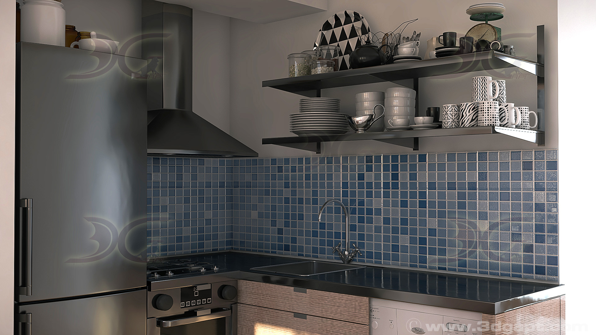 architecture interior kitchen-2versions 012
