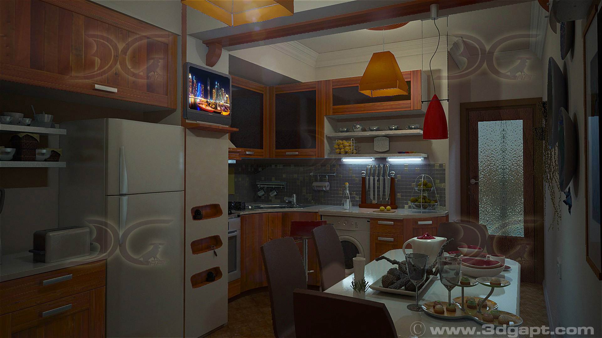 architecture interior kitchen-3versions 28
