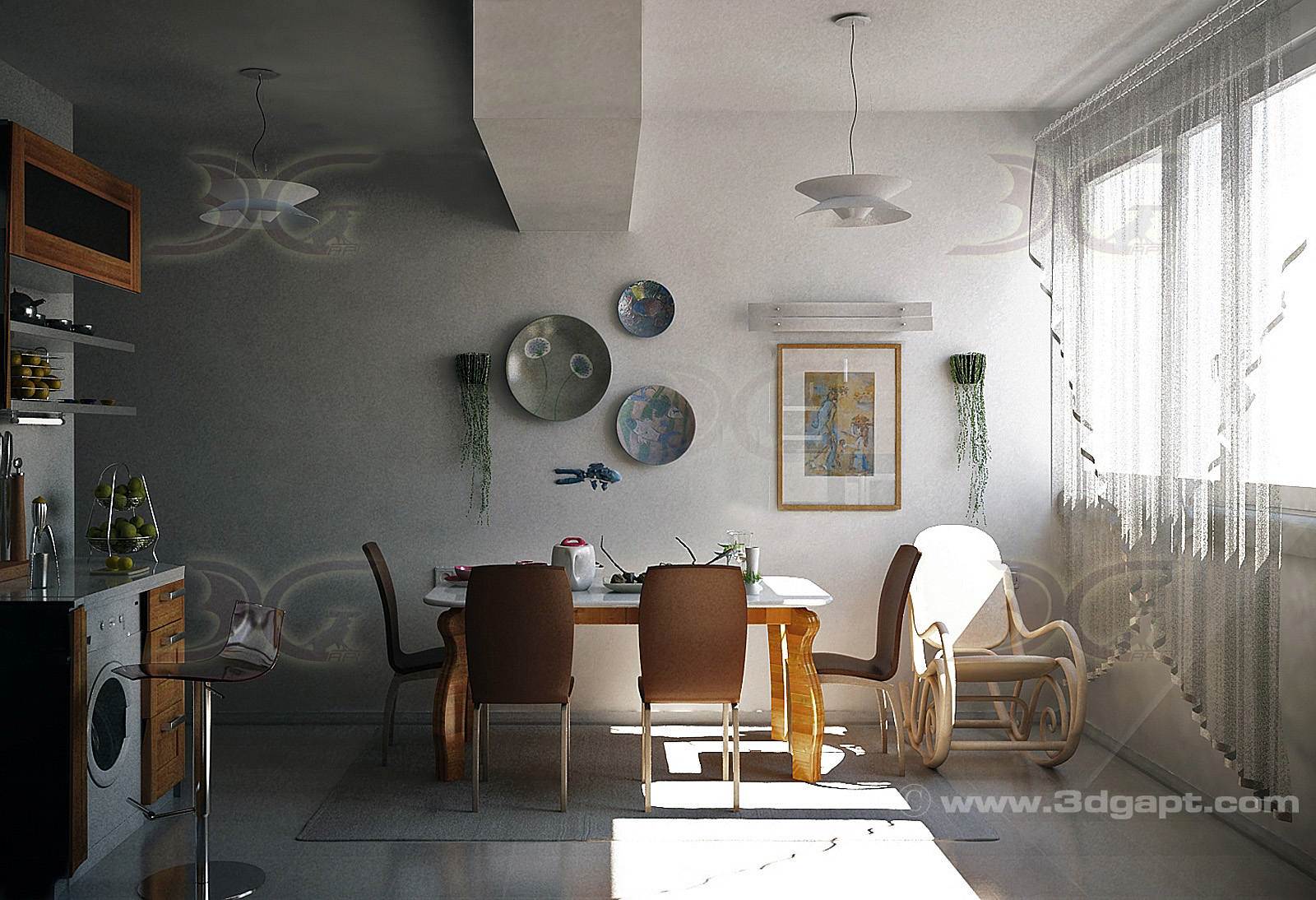 architecture interior kitchen-3versions 4