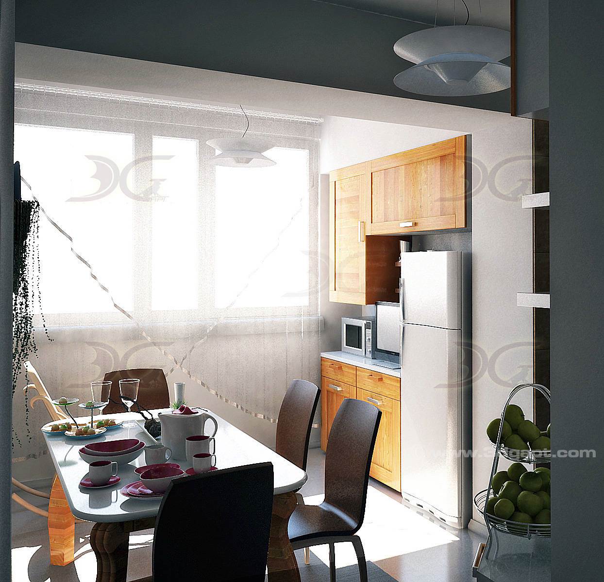 architecture interior kitchen-3versions 6