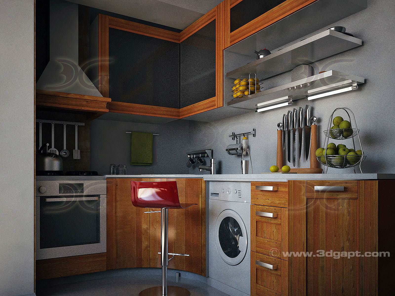 architecture interior kitchen-3versions 9