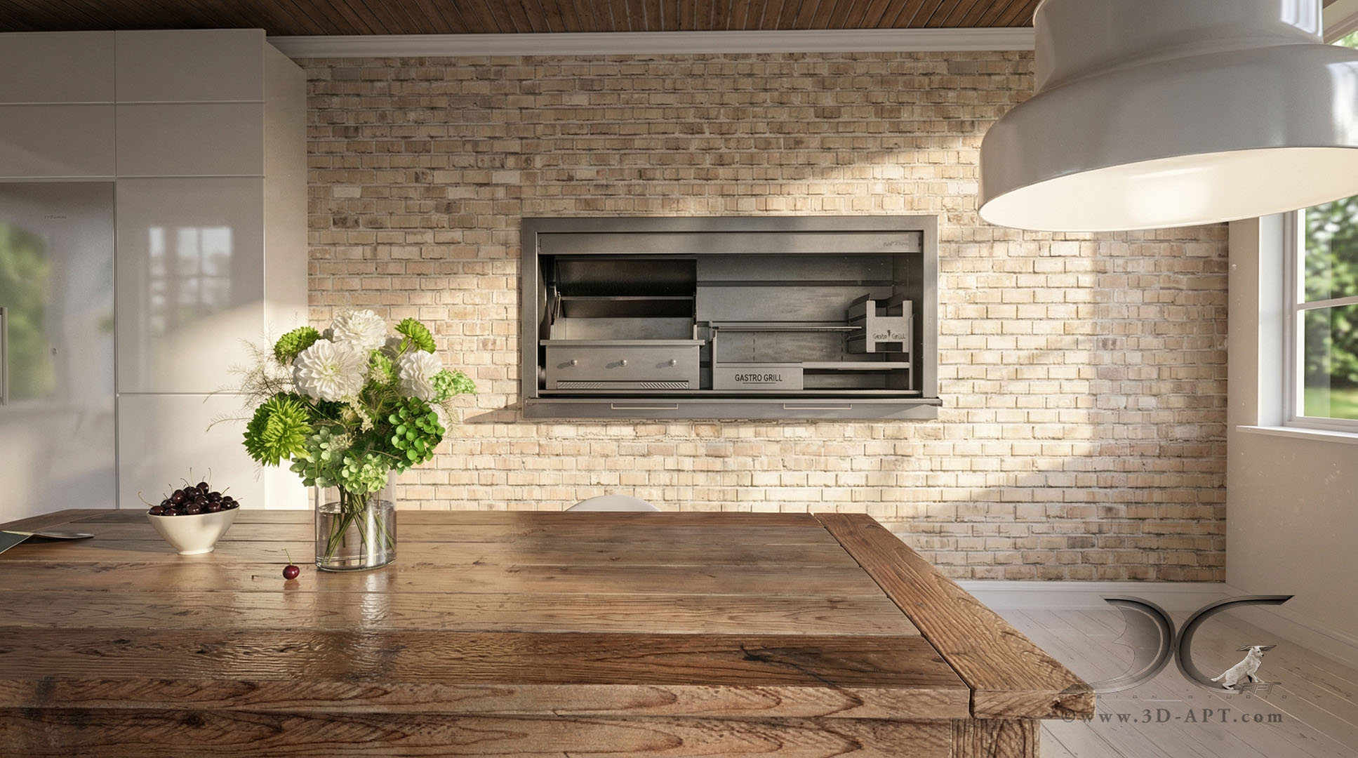 architecture_interior_kitchen_ fireplace_29