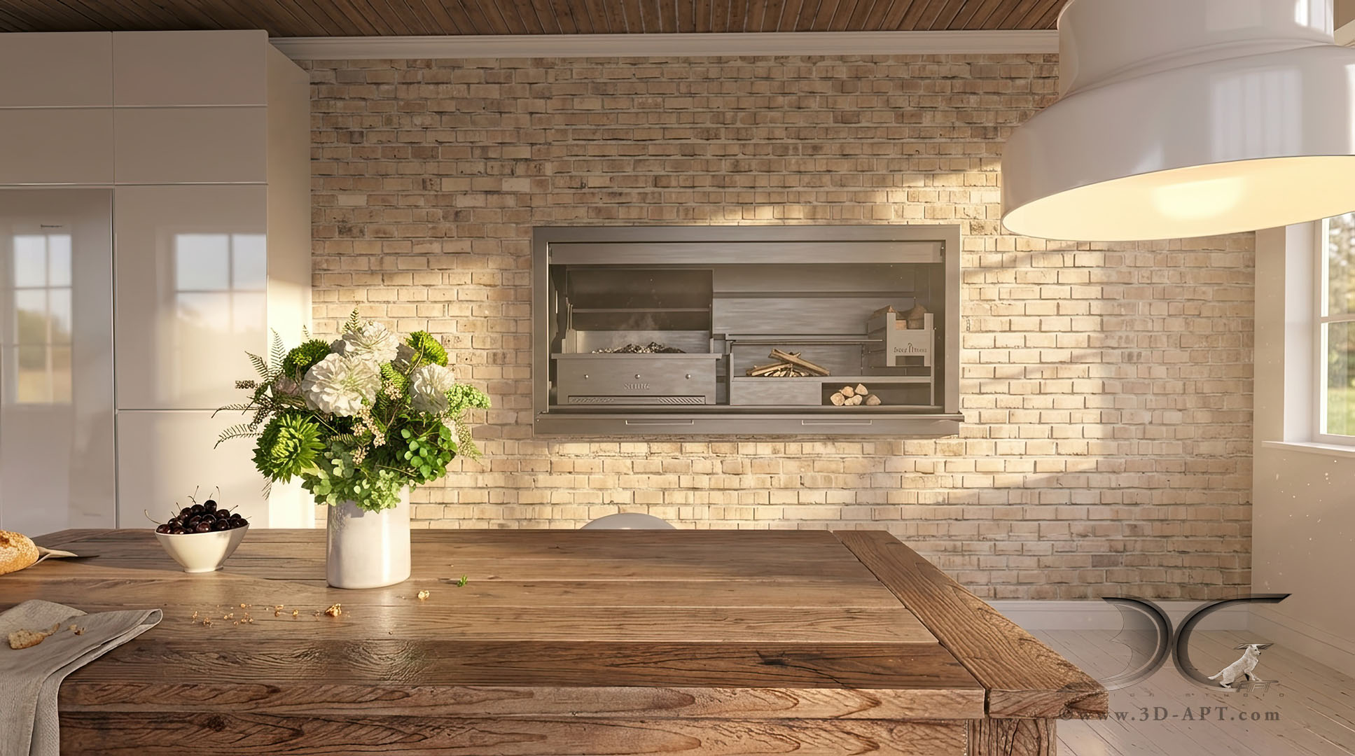 architecture_interior_kitchen_ fireplace_32