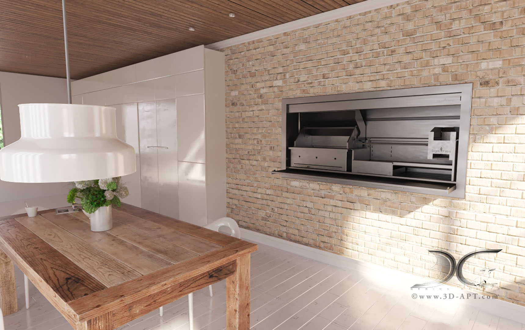 architecture_interior_kitchen_ fireplace_44
