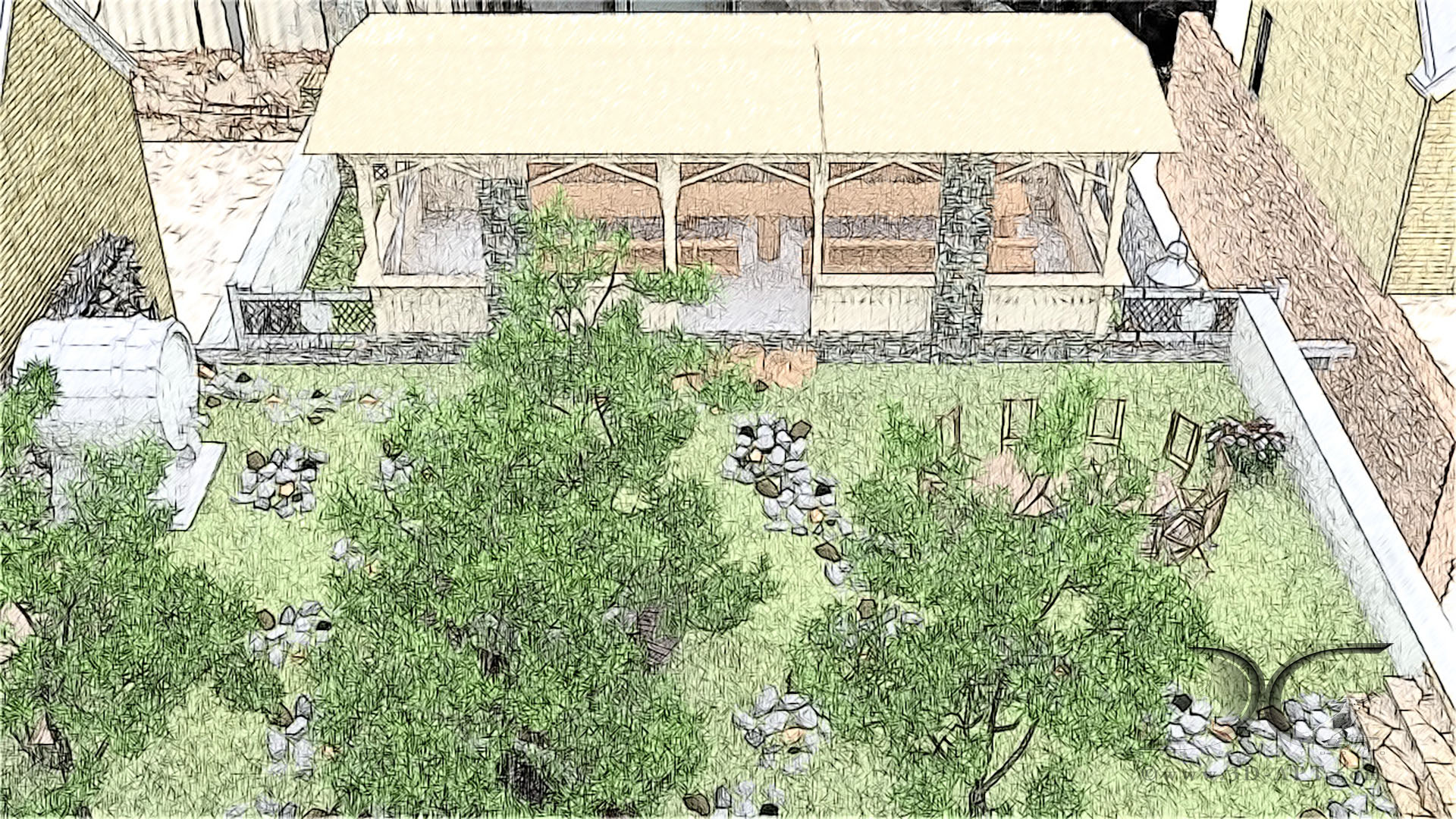 architecture_interior_old_style_garden_and_pavilion_103