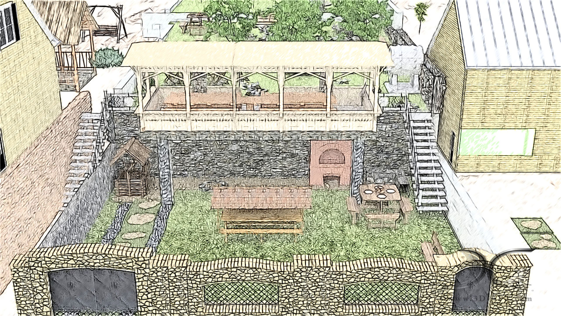 architecture_interior_old_style_garden_and_pavilion_104
