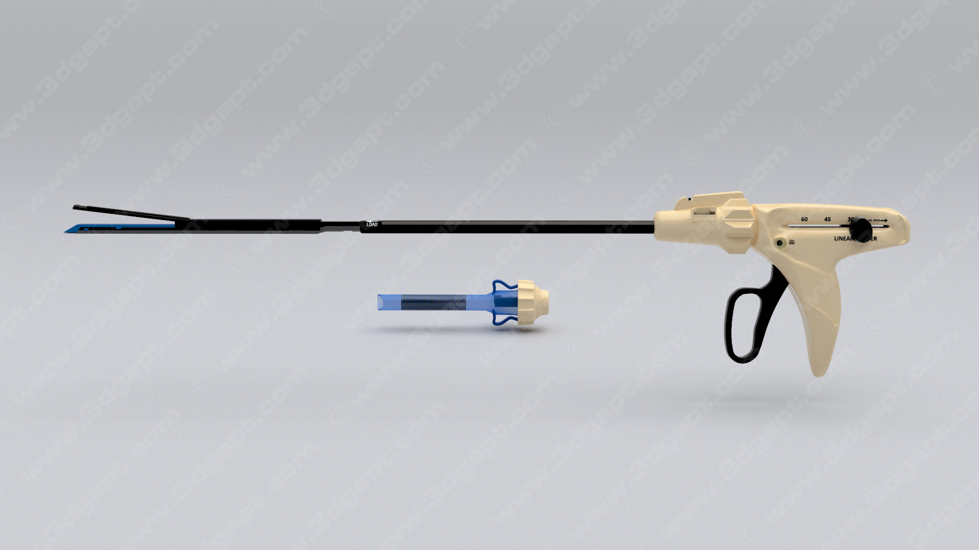 3d objects Medical Endoscopic device 006